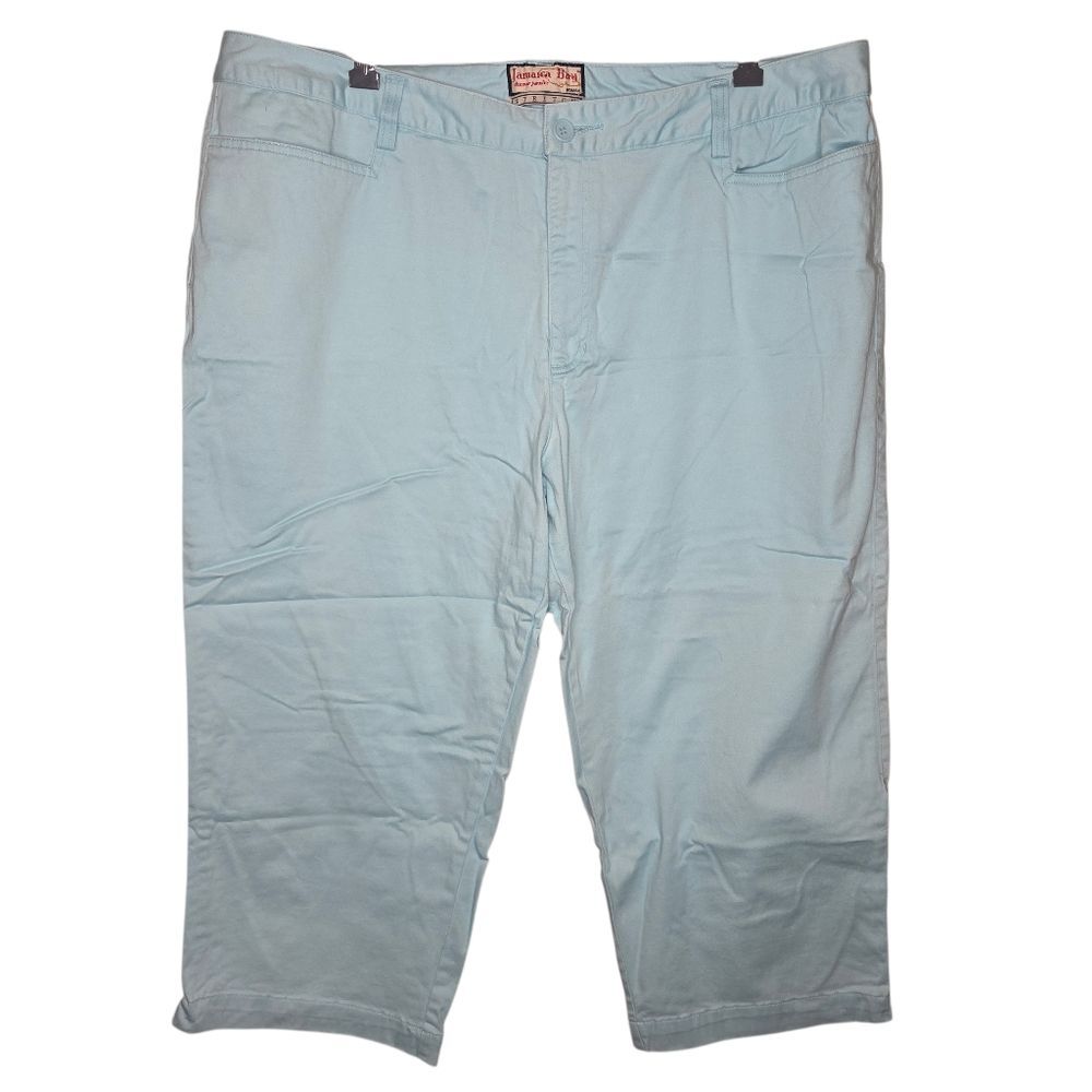 Jamaica Bay Stretch Vtg Cropped Capri Blue Pants, Size 20W